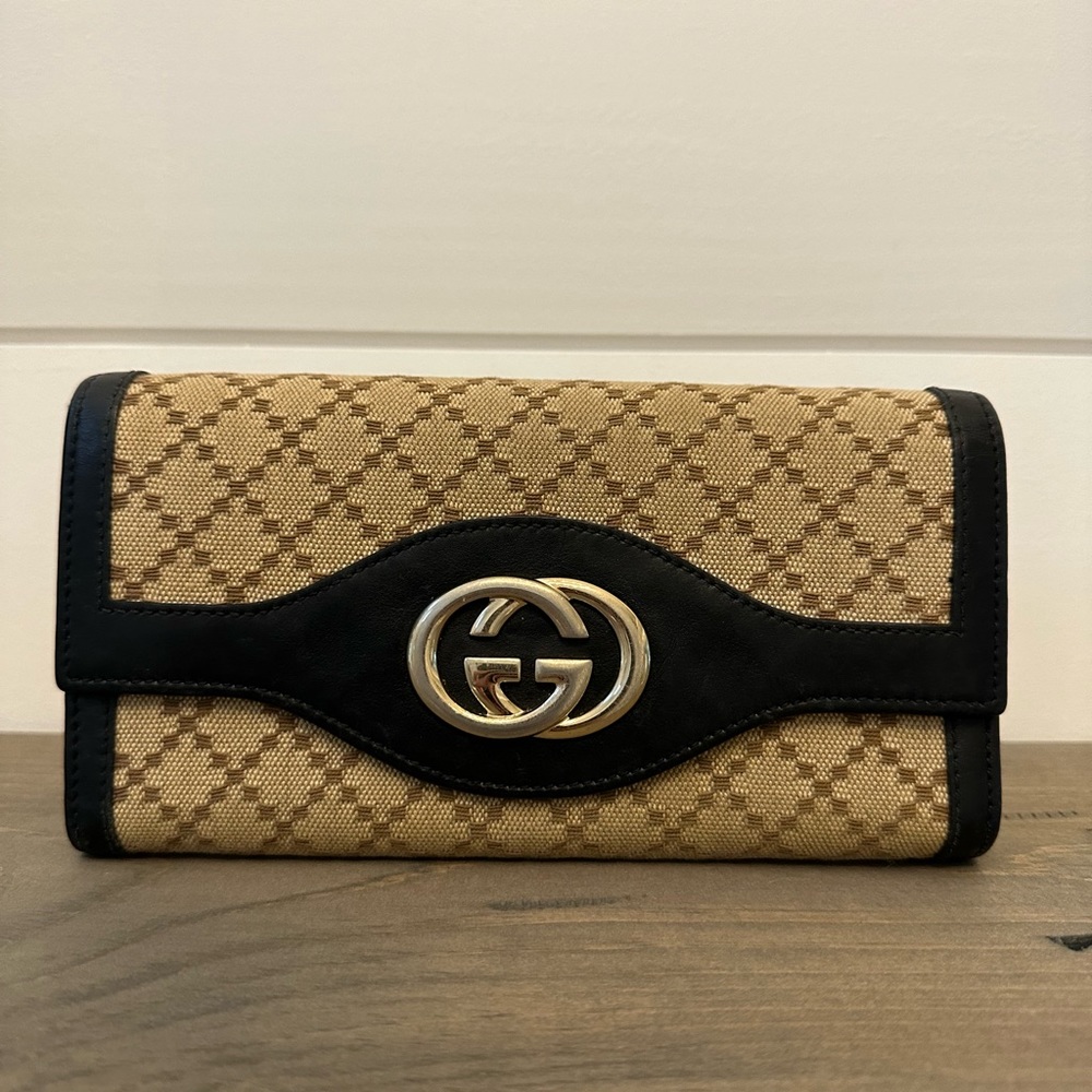 Authentic Gucci Diamanté Continental Sukey Wallet